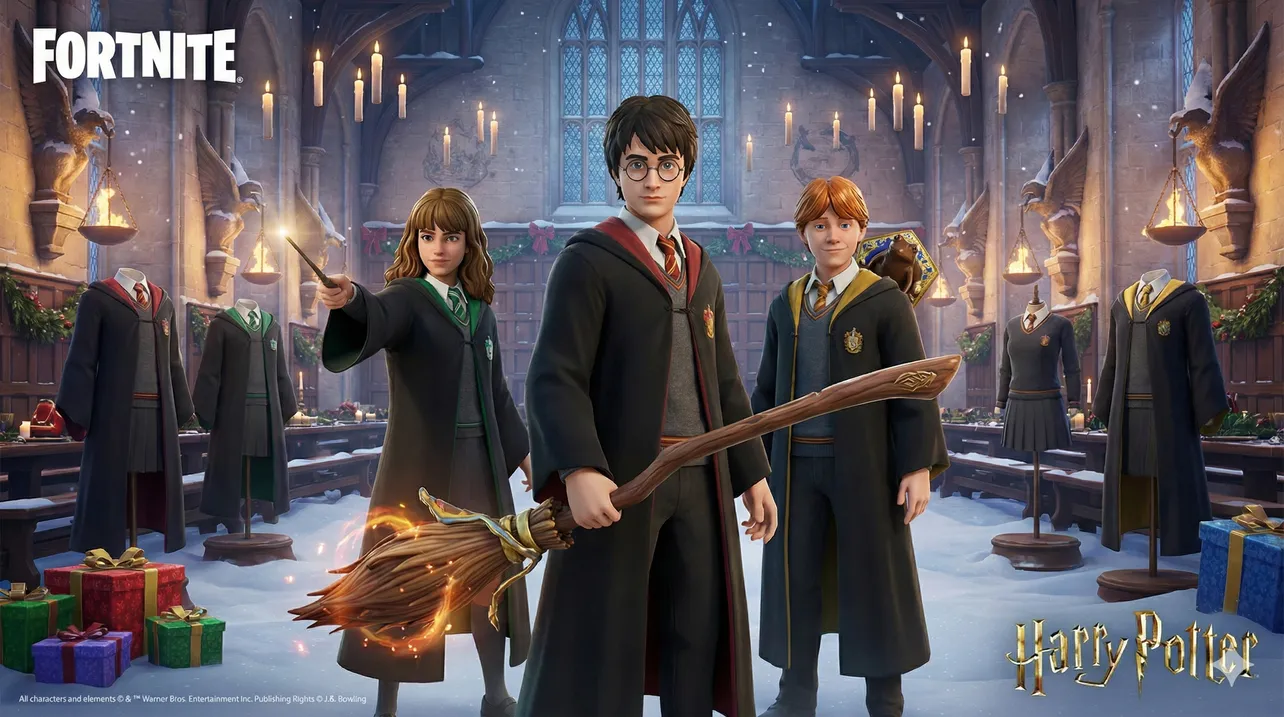 Fortnite Winterfest 2025: Dates, leaked skins, and the Harry Potter broom