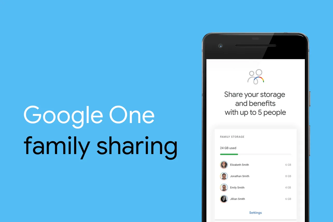 How to Share Google One Storage with Family