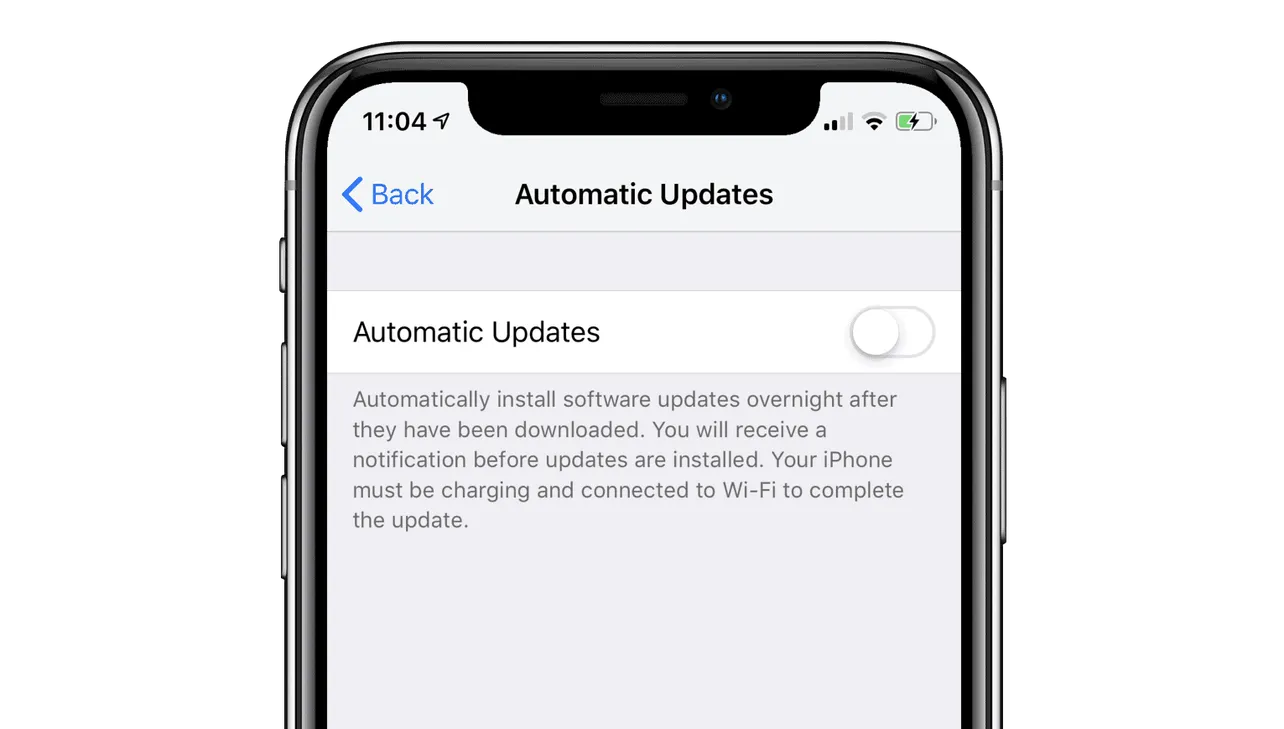 How to Turn Off Automatic Updates on iPhone running iOS 12