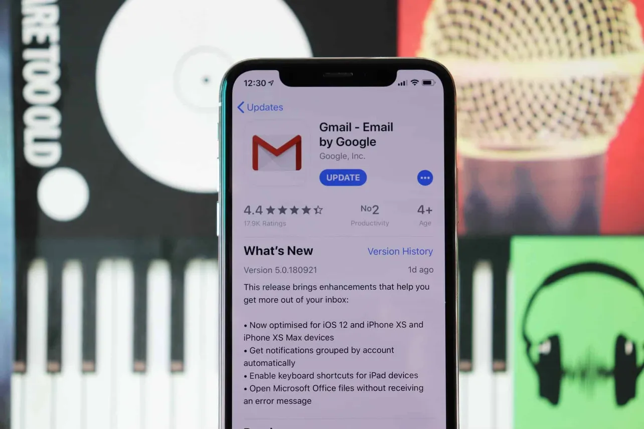 Gmail app now optimized for iPhone XS and XS Max, enables group notifications by account