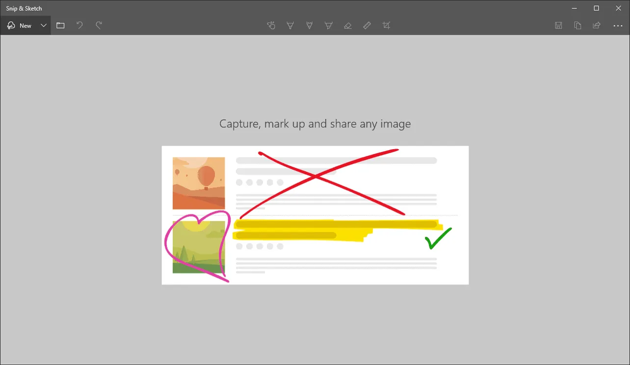 How to Take a Screenshot on Windows 10 using Snip & Sketch Tool
