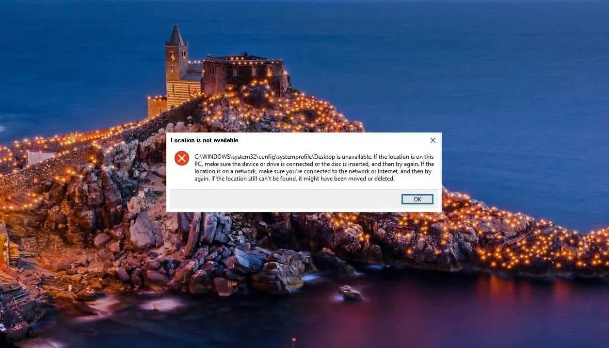 FIX: Windows 10 Desktop is Unavailable Issue