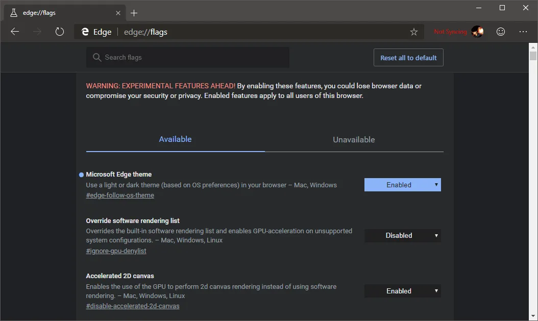 How to enable Dark Theme in Microsoft Edge (chromium)