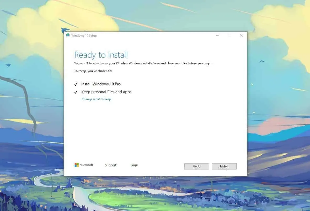 How to Download and Install Windows 10 version 1903 from ISO file