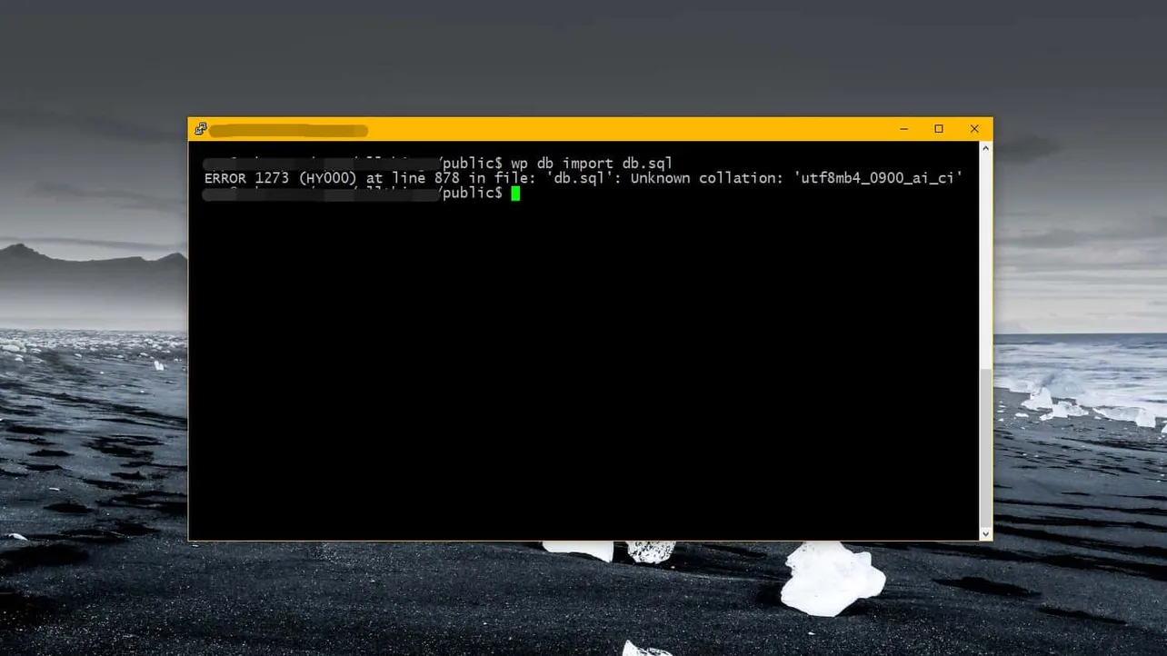 How to Fix “utf8mb4_0900_ai_ci” Collation Error when Importing WordPress Database