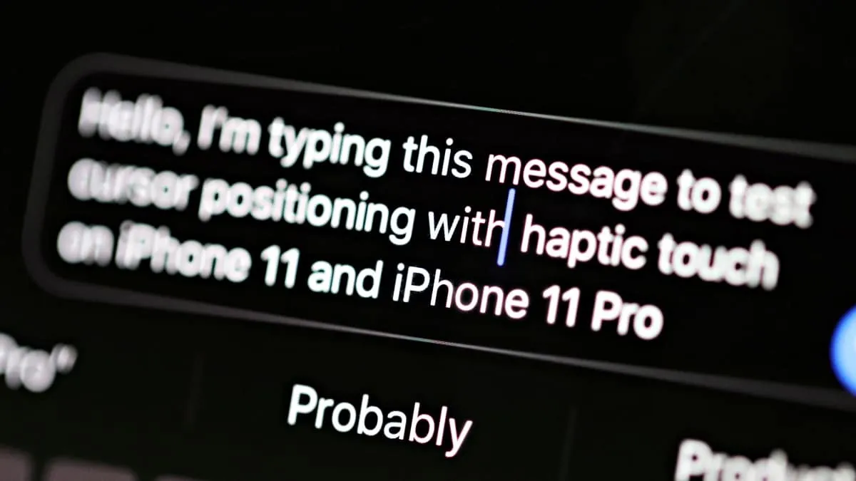 How to Move Cursor from Keyboard using Haptic Touch on iPhone 11 and 11 Pro