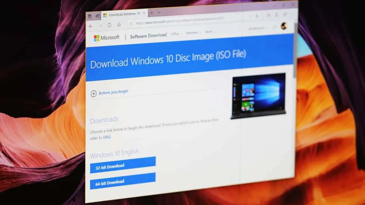How to Download Windows 10 1909 ISO File Directly from Microsoft's Servers