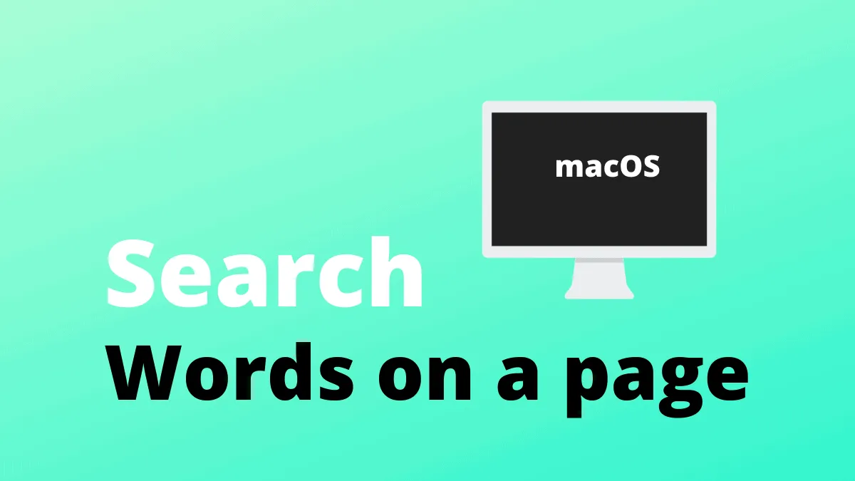 How to Search for a Word on Mac