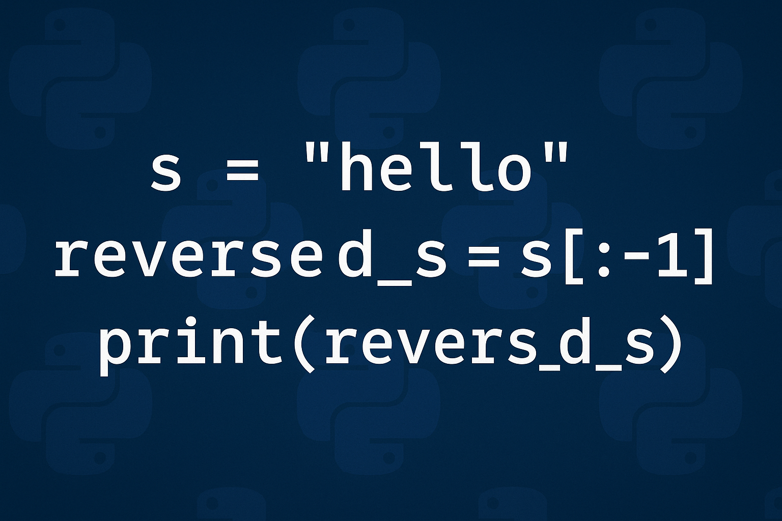 How to Reverse a String in Python