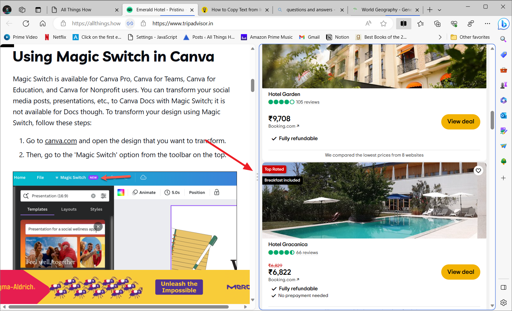 How to Split Screen in Microsoft Edge
