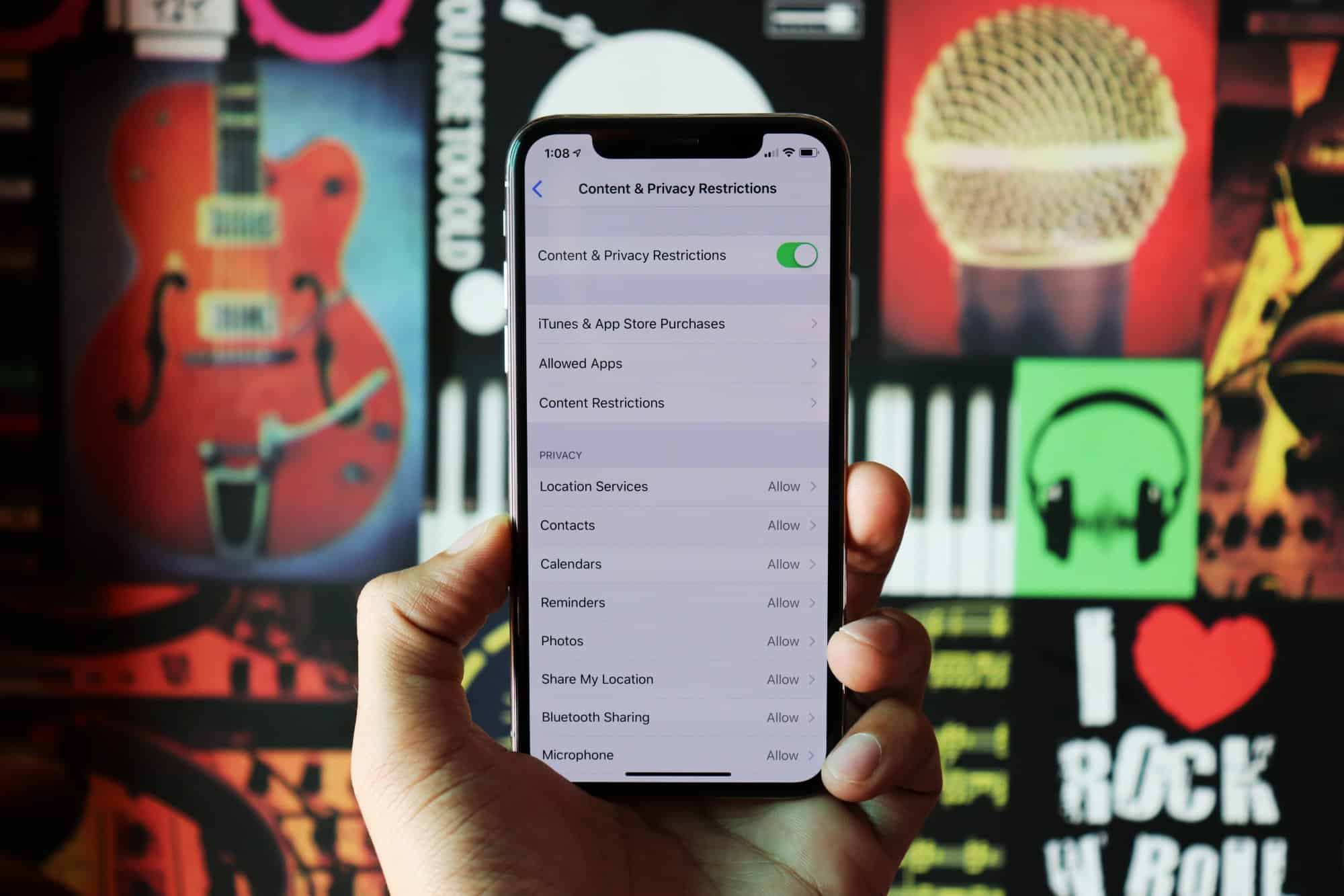 iphone content and privacy restrictions not working