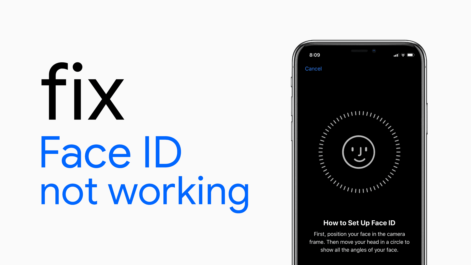 why is my iphone x saying face id not available