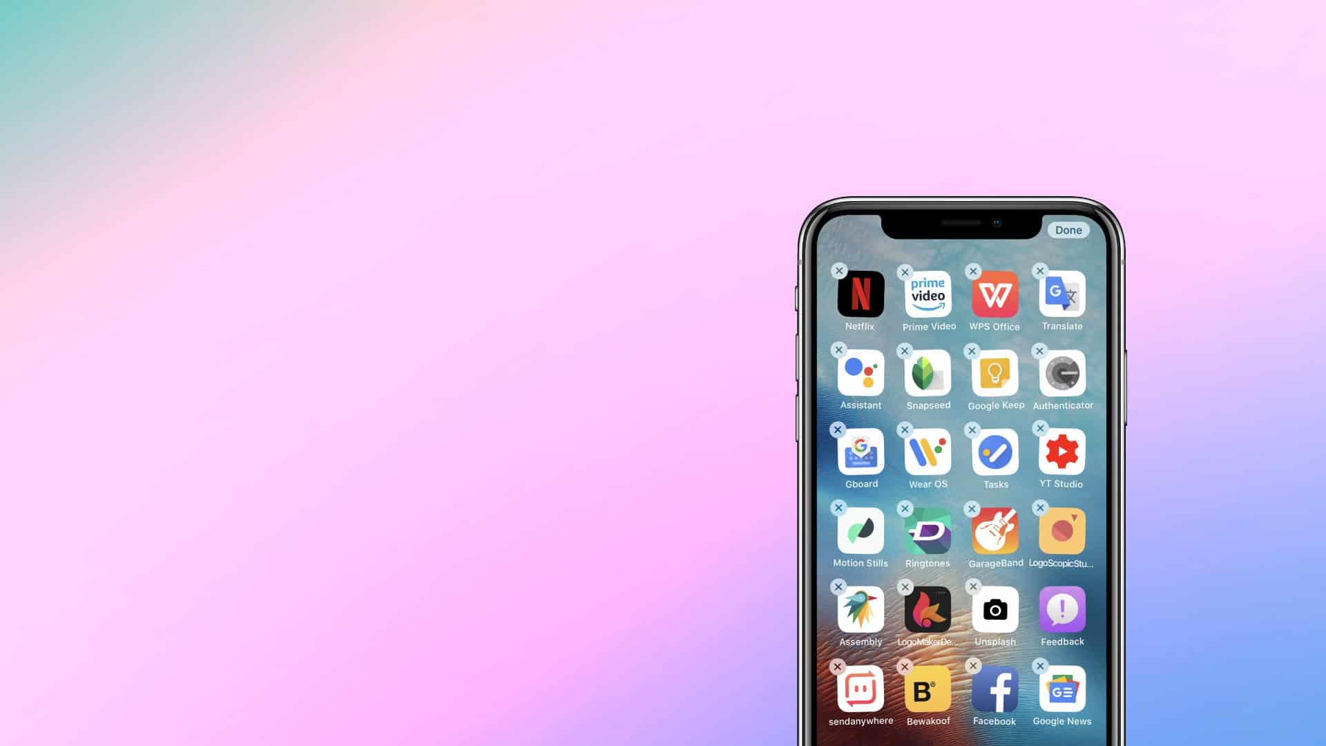How to delete apps on iPhone X