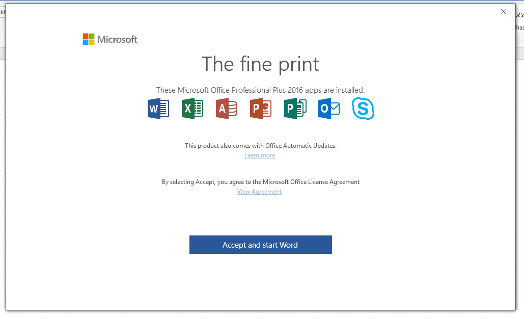 Microsoft Office Apps show "The Fine Print" pop-up message? Here's what it means