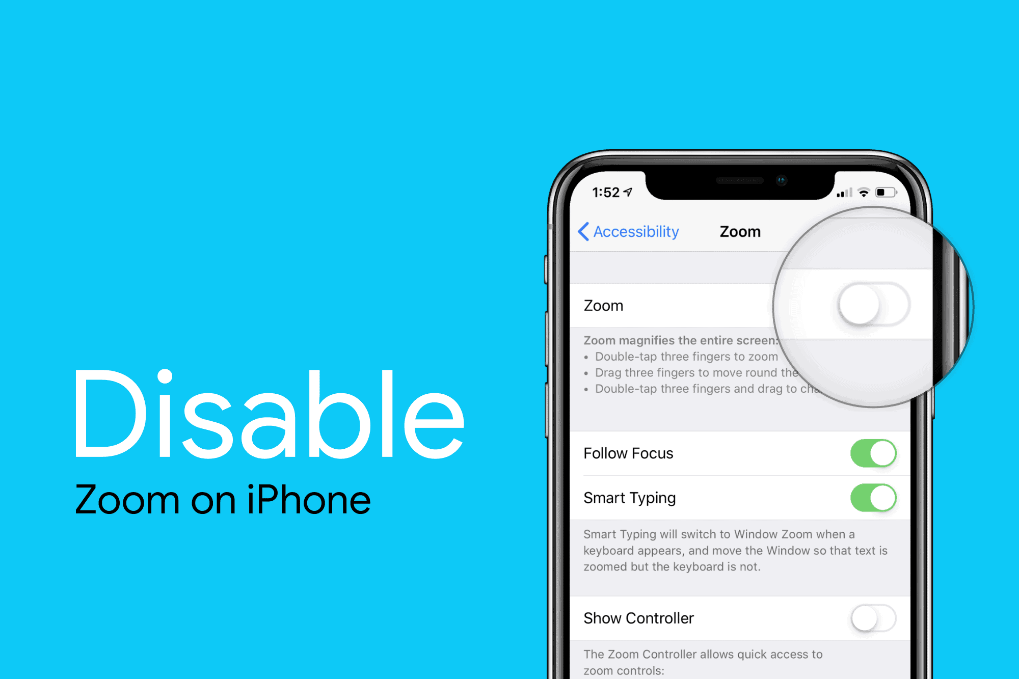 How to Disable Zoom on iPhone X