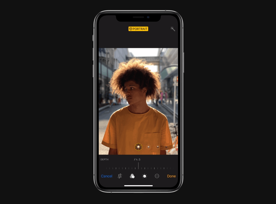 How to adjust Background Blur on iPhone XS and iPhone XR after taking a picture