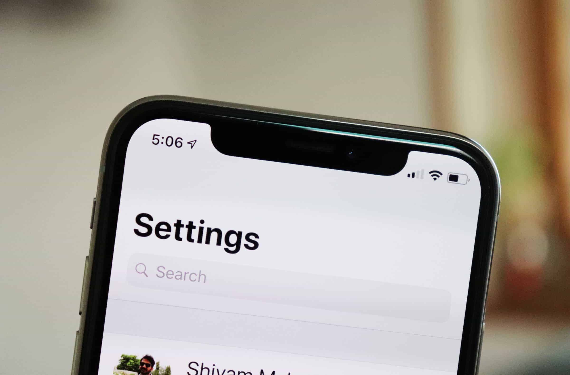 FIX: Search in Settings not working on iOS 12