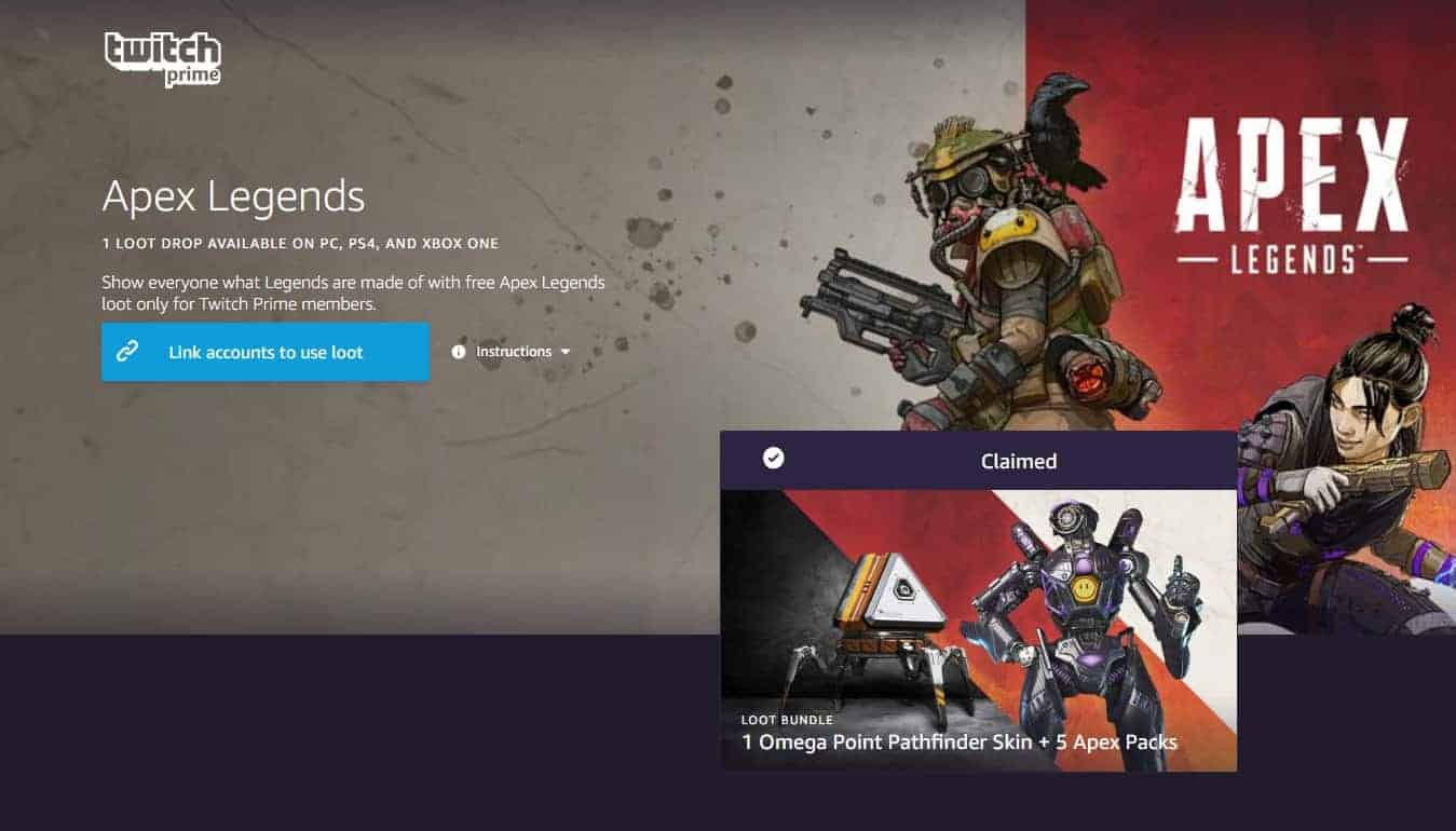 How to Link Twitch to EA to get Apex Legends loot bundle