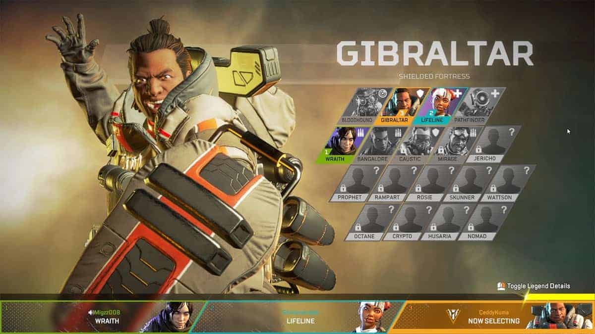 11 New Apex Legends Character names leaked