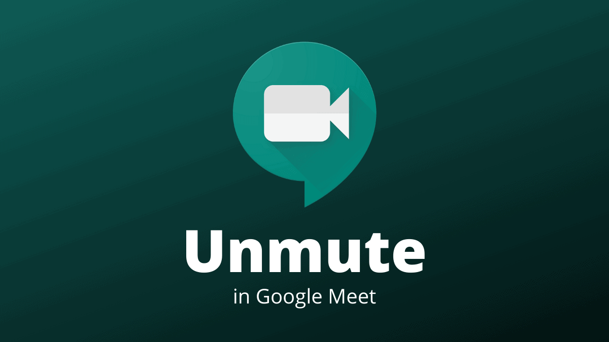 how to unmute a presentation on google meet