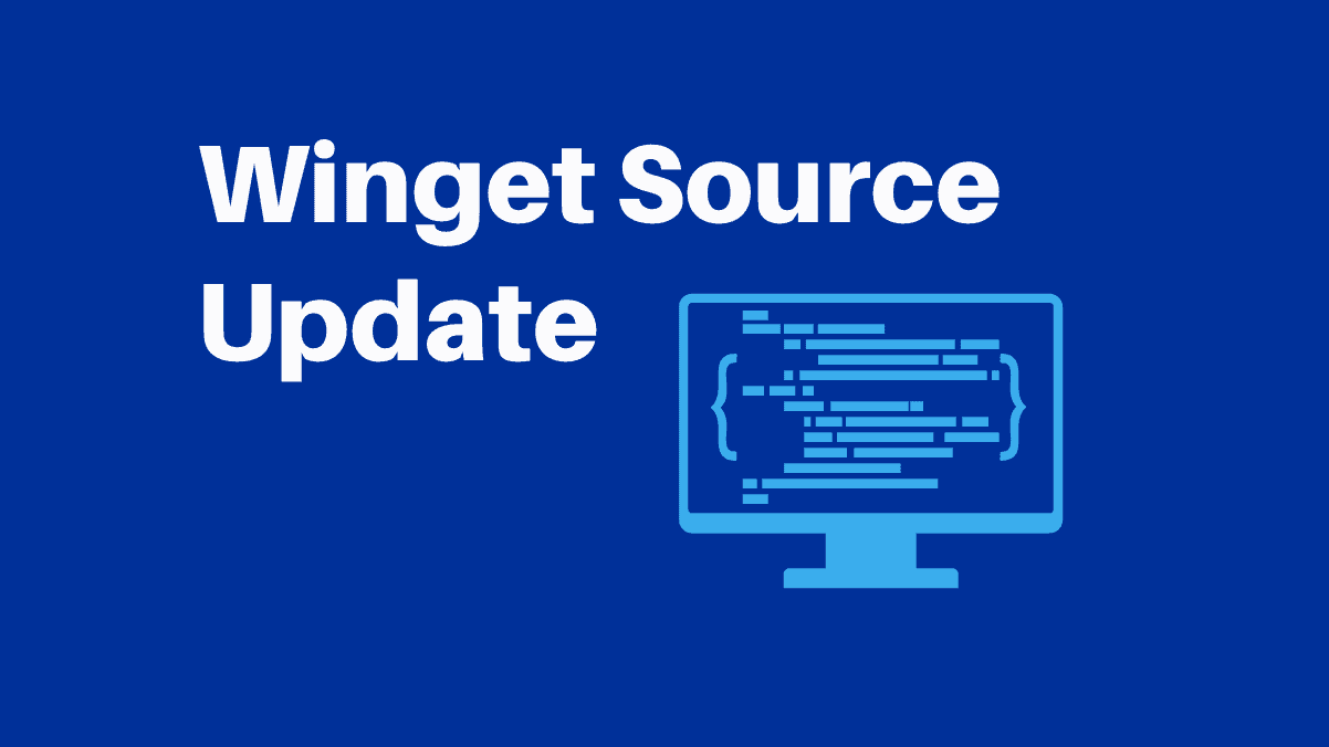 How to update winget source list