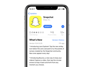 Snapchat app updated with two new features: Lens Explorer and Bounce