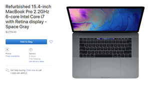 Refurbished MacBook Pro 2018 now available for purchase on the Apple Store