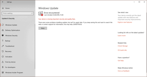 FIX: Error 0x80070424 when installing Windows 10 1809 update from build 1803