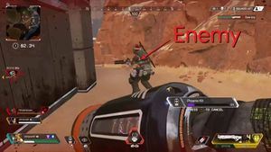 This dude used a Phoenix Kit behind the back of an enemy in Apex Legends