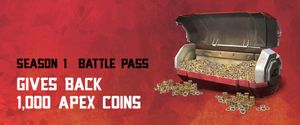 Apex Legends Battle Pass gives you back 1,000 Apex Coins as Rewards