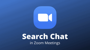 How to Search in Zoom Chat History