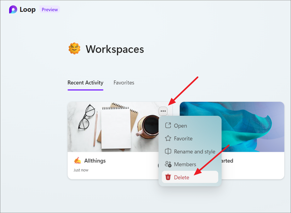 How to Create a Workspace in Microsoft Loop