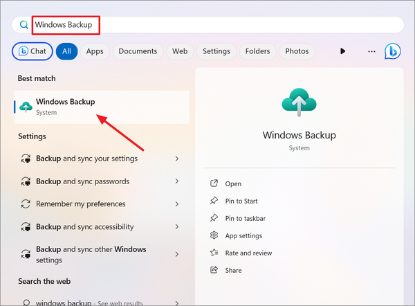 How to Set up and Use Windows Backup App
