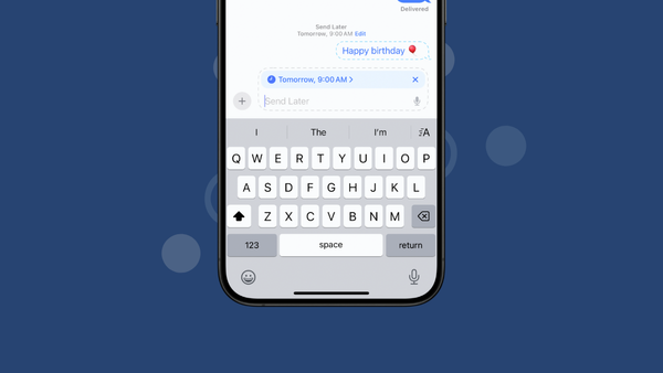 How to schedule a message on iPhone in iOS 18