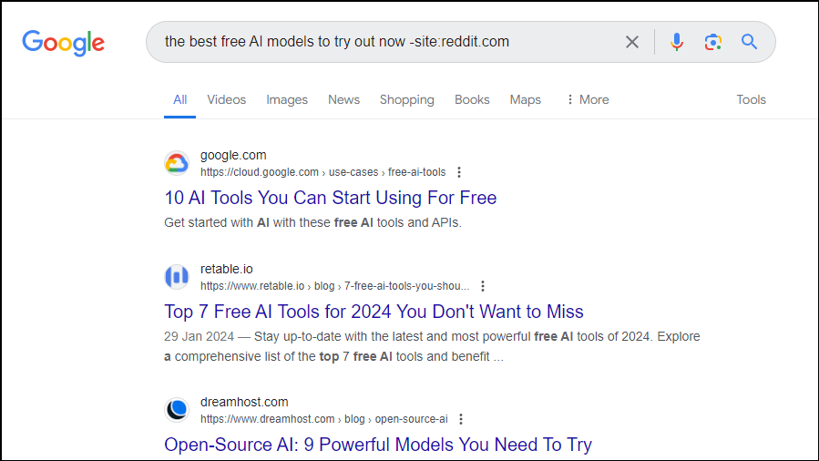 How to remove Reddit from your Google search results