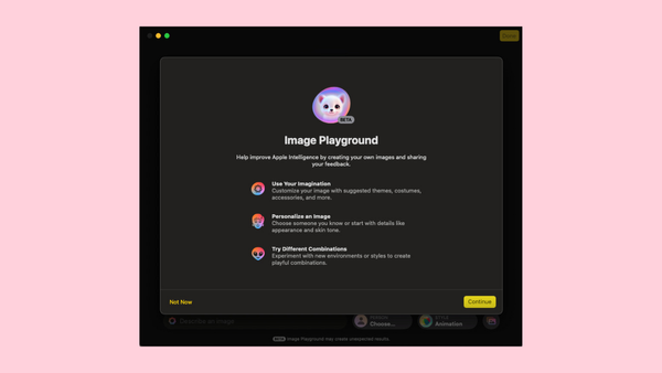 How does the Image Playground app on Apple devices work