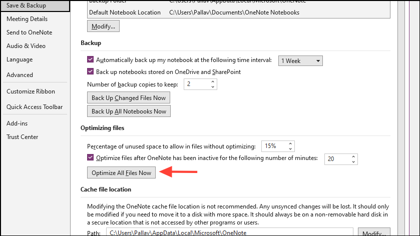 How to fix OneNote