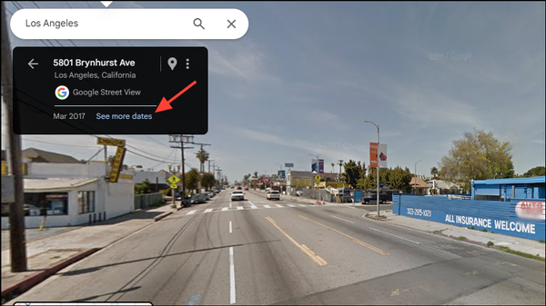 How to use Google Street View to go back in time