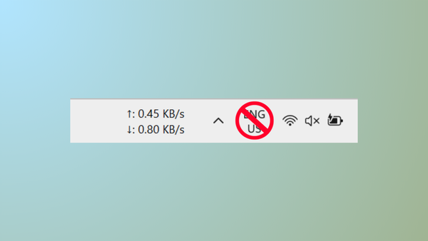 Disable Input Indicator or Language Bar in Windows 11