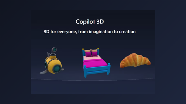 Microsoft Launches Copilot 3D For Creating 3D Models Easily