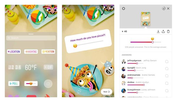 How to add emoji slider to Instagram stories