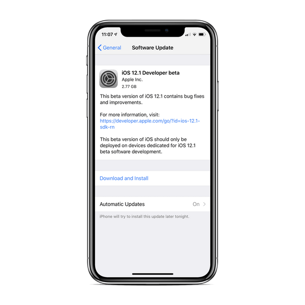 [Update: No Notes] iOS 12.1 and watchOS 5.1 Beta released by Apple