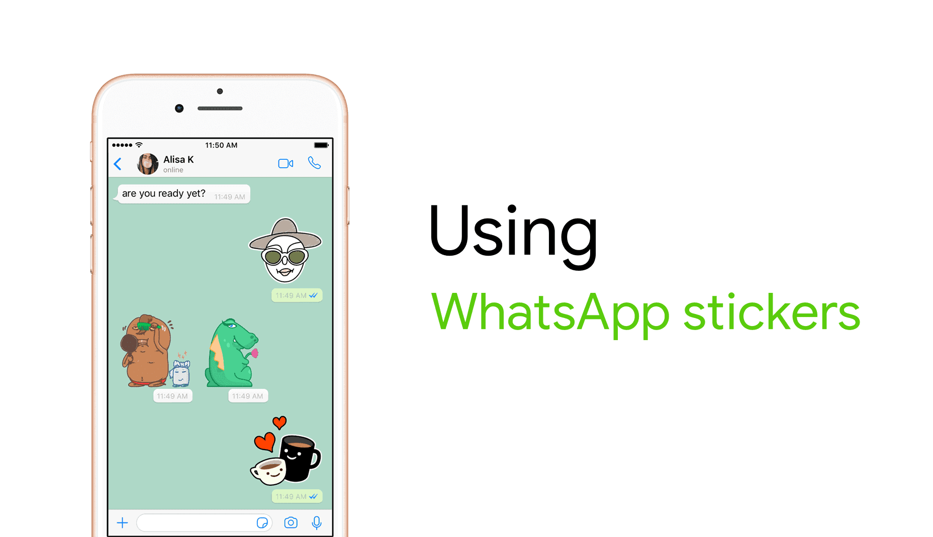 How to use WhatsApp Stickers on iPhone