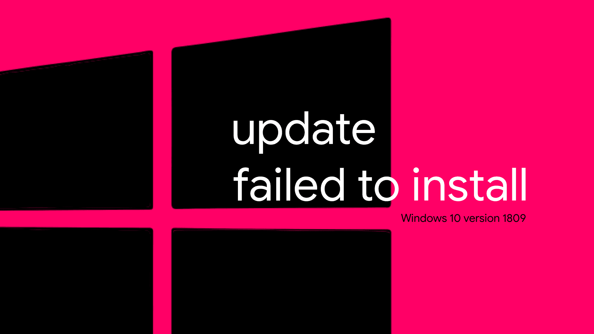 Windows 10 version 1809 KB4482887 update failed to install? Here's a fix