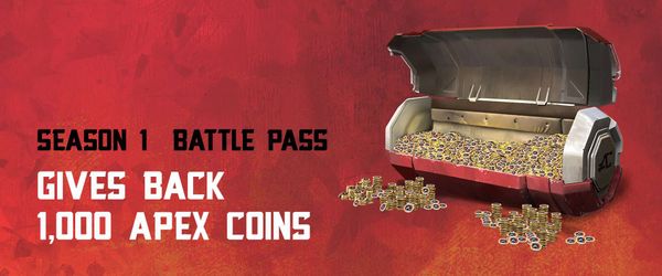 Apex Legends Battle Pass gives you back 1,000 Apex Coins as Rewards