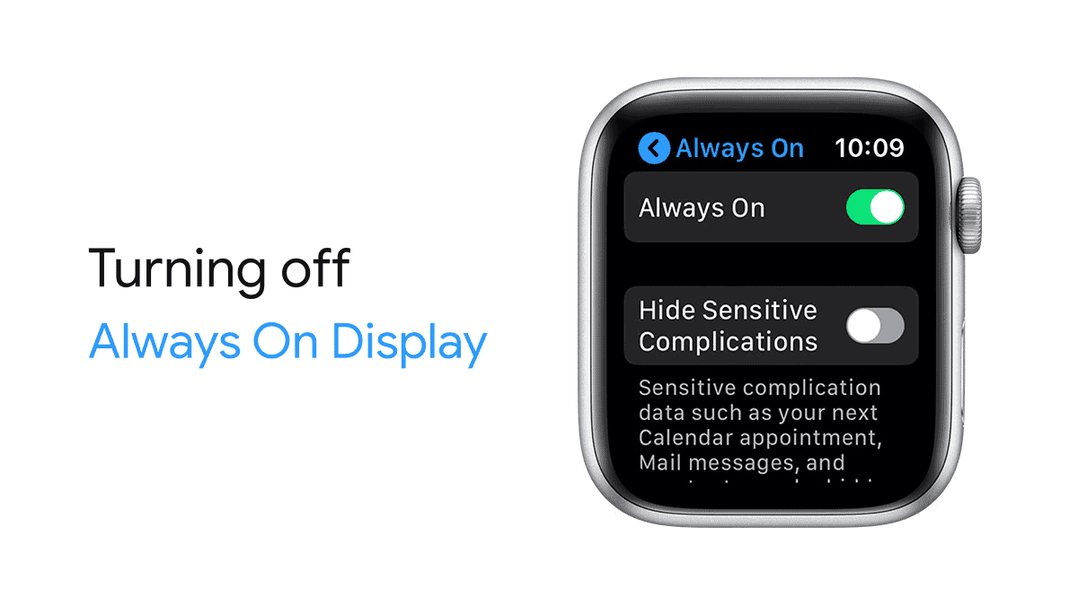 How to Turn Off "Always On Display" on Apple Watch