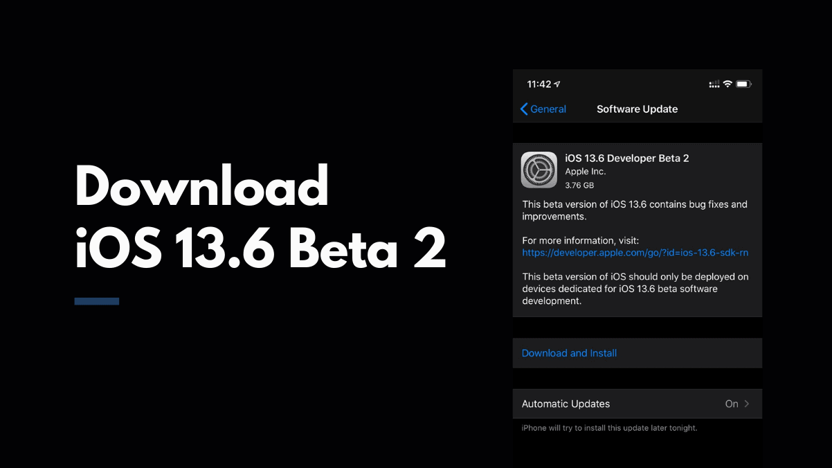 📥 Download iOS 13.6 Beta 2 IPSW (build 17G5045c)