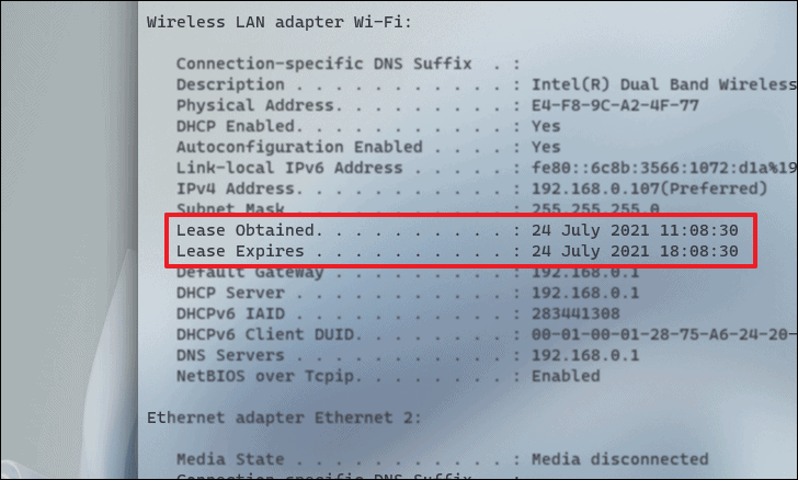 How to Change DHCP Lease Time in Windows 11