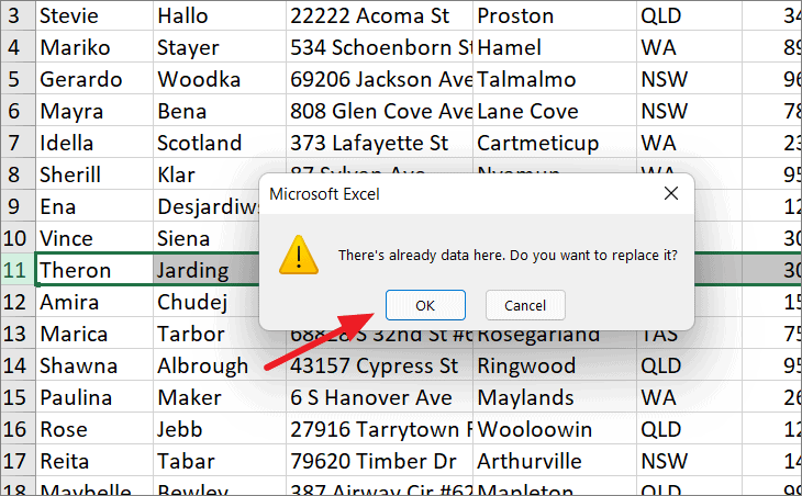 How to Move a Row in Excel
