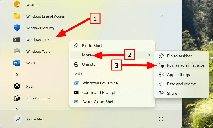 How to Open Windows Powershell as an Admin on Windows 11